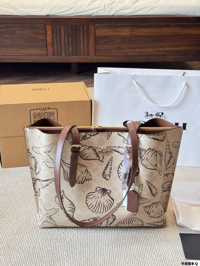 Large Coach Mollie 35 Tote Bag in Cowhide Leather. Coach OEM P's latest shopping
