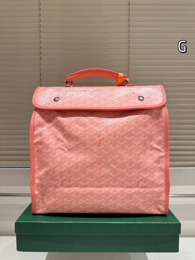 Original Size: 33*37cm Goyard Goya Backpack Retro and youthful Capacity is reall