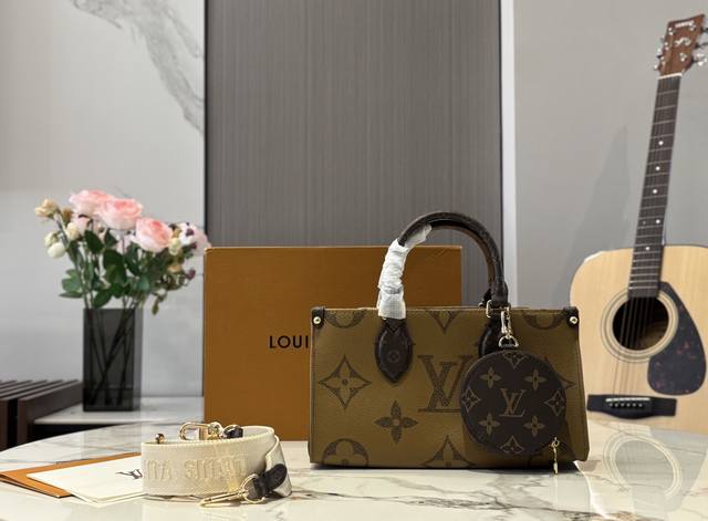 Folding Box Lv On-The-Go Mini Zippered Coin Purse Canvas Shoulder Strap With Com