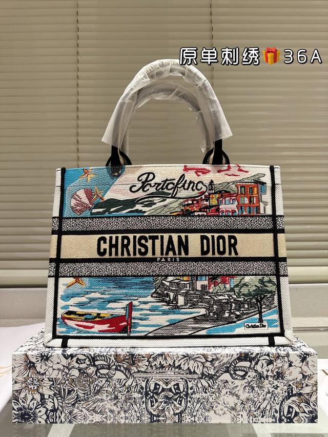 original embroidered Dior jacquard tote bag original quality Dior Book Tote my f