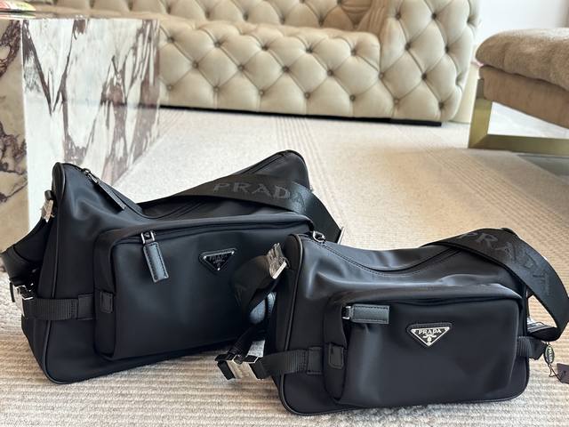 The feeling of relaxation belongs to you Prada Postman This black used Prada Pos