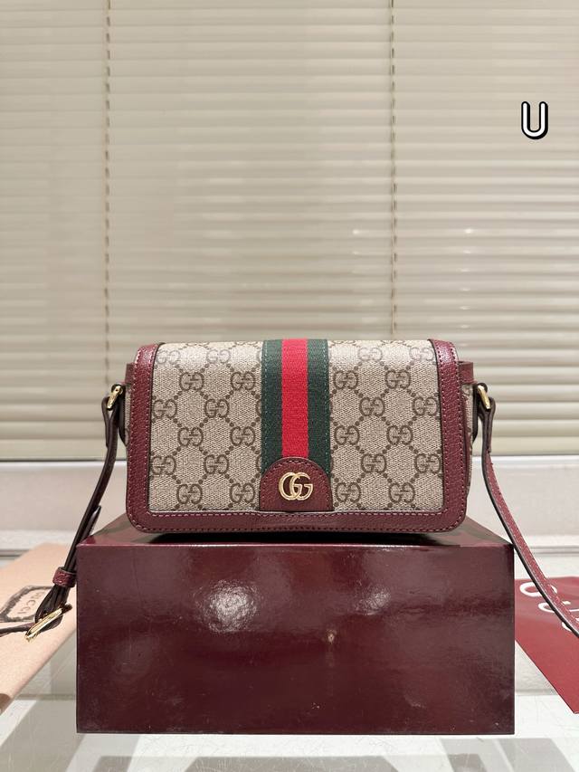 Gucci crossbody camera bag with folding case. This new Gucci Ophidia collection
