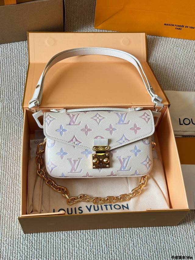 cowhide version Lv Pochette Metis East West Mini new messenger bag Lv messenger