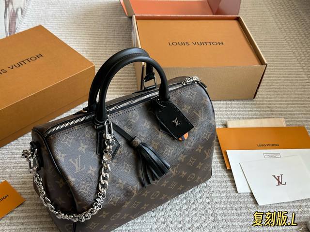 with box new size: 30cm L home Speedy30 replica pillow bag original hardware fol