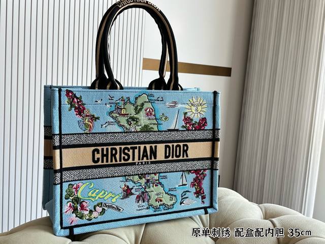 with box and liner Size: 35*28 Cmd home Tote shopping bag Cdbooktote25 latest sh
