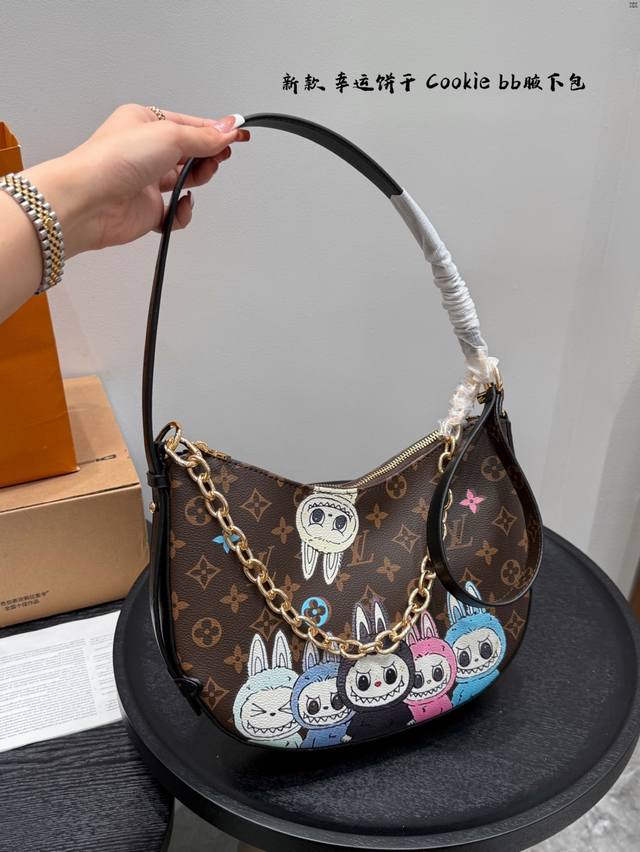 with box Size: 30Cmlv New Fortune Cookie Bb underarm bag is too touching me! Upp