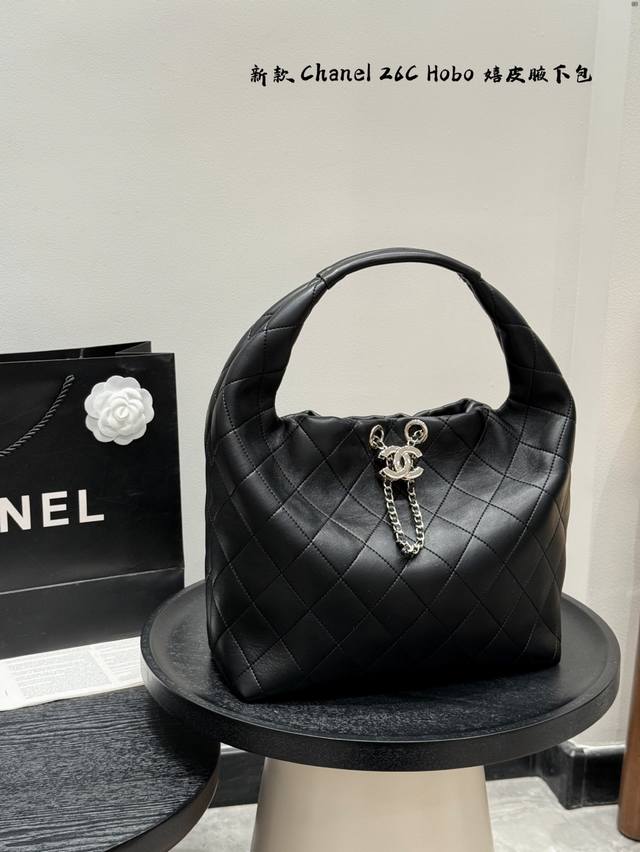 Gift Box Package Chanel 25P Hippie Hobo Underarm Bag This season's new 26C under