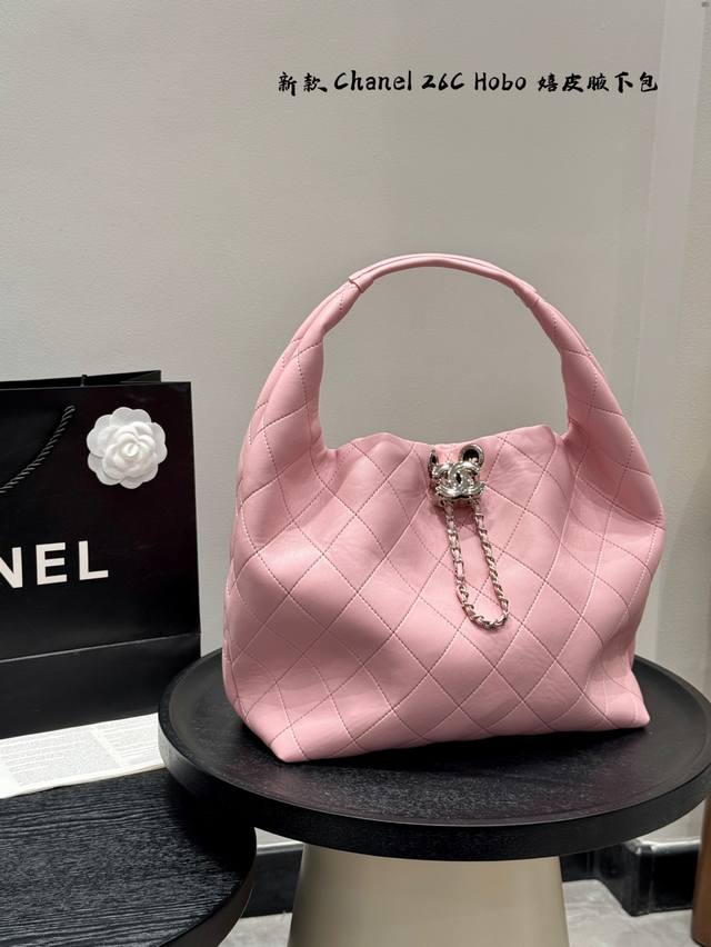 Gift Box Package Chanel 25P Hippie Hobo Underarm Bag This season's new 26C under