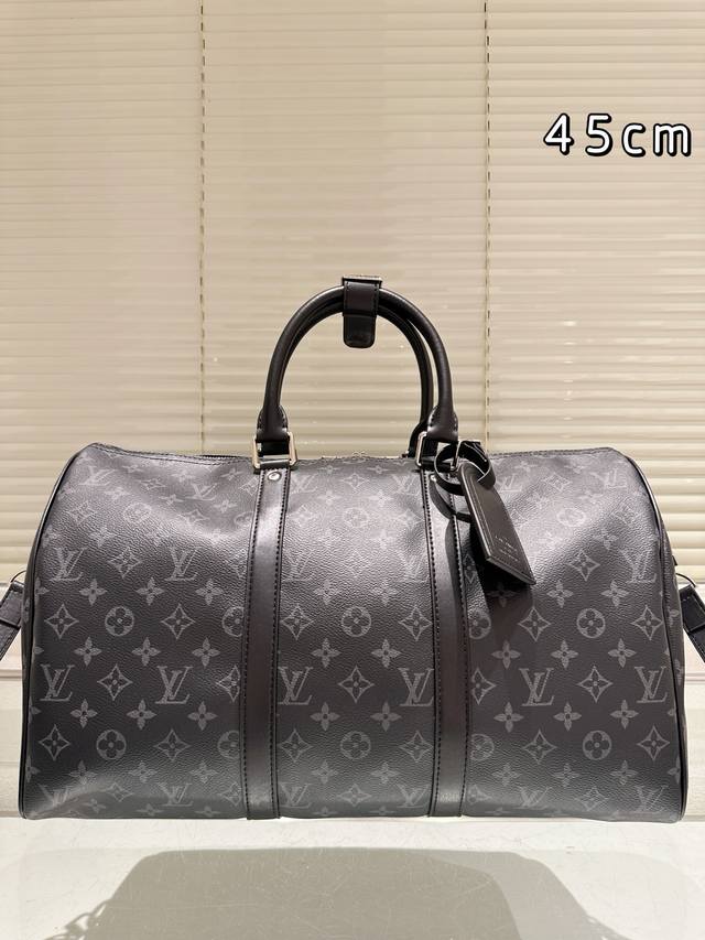 High-End Travel Bag, Super Cool Medium Lv Keepall Monogram Travel Bag, Lvkeepall