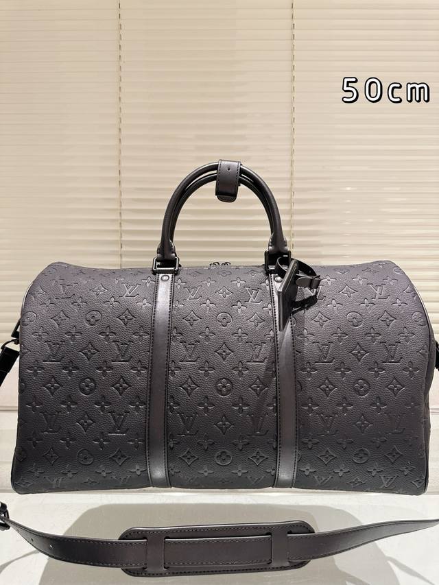 High-End Travel Bag, Super Cool Medium Lv Keepall Monogram Travel Bag, Lvkeepall