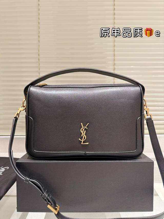 original folding box Ysl Saint Laurent new handbag cowhide texture fashion casua