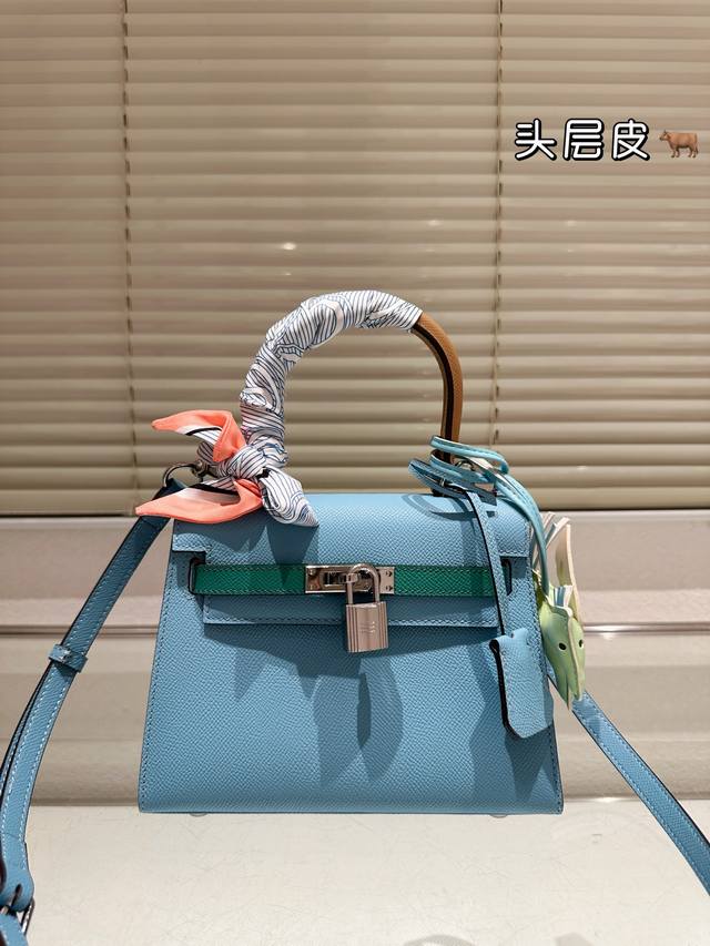 Top-grade original single-layer cowhide Hermes original cowhide big-ear Kelly is