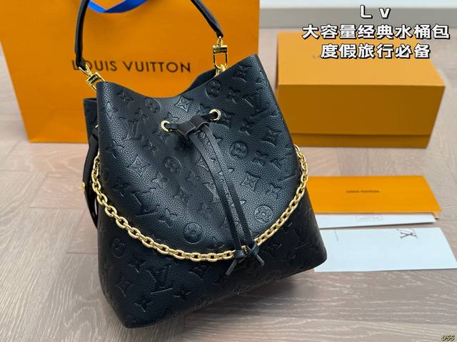 Classic Lv bucket bag champagne bucket texture is really good daily supplies cap