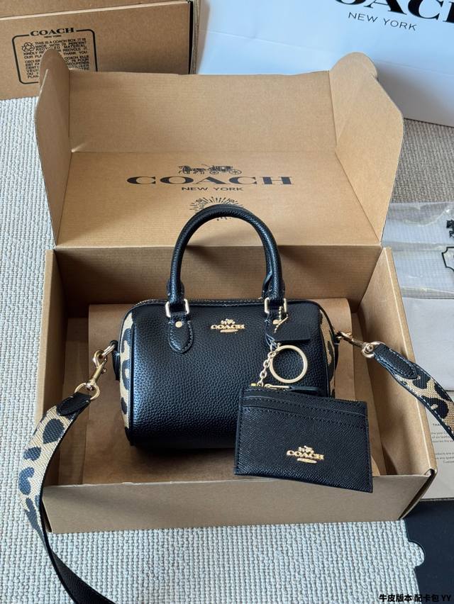cowhide version with card holder Coach