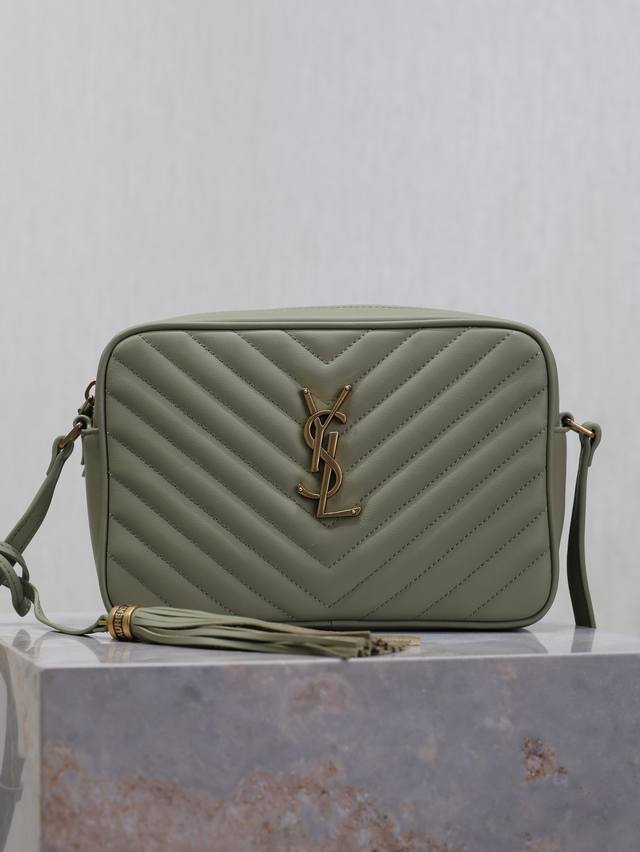 Avocado Green New Edition Lou Camera Bag - Top-quality imported Italian cowhide