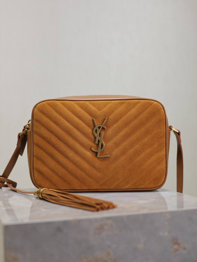 Khaki frosted gold buckle New version Lou camera bag - Top-quality imported Ita