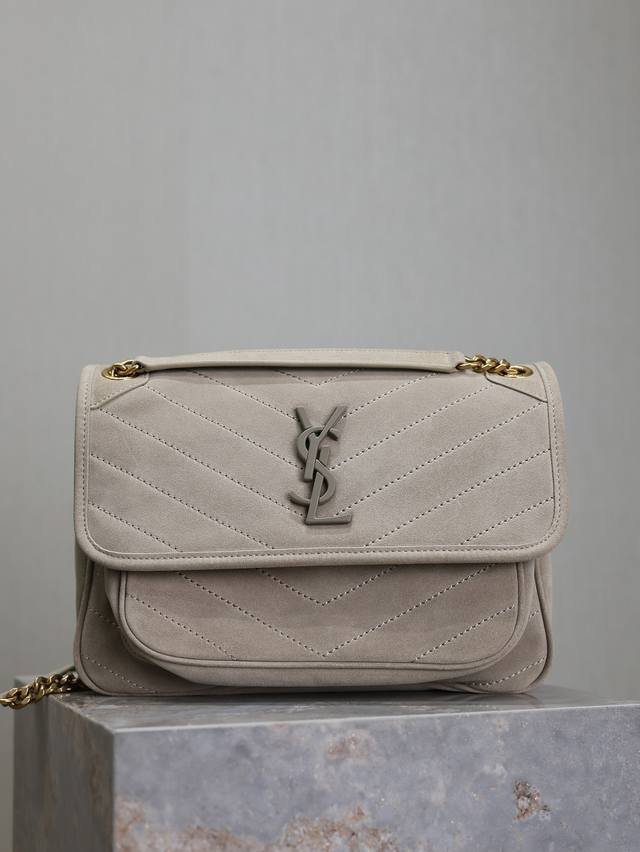 Gray matte with gold buckle Niki_The latest nubuck leather series, 100% imported