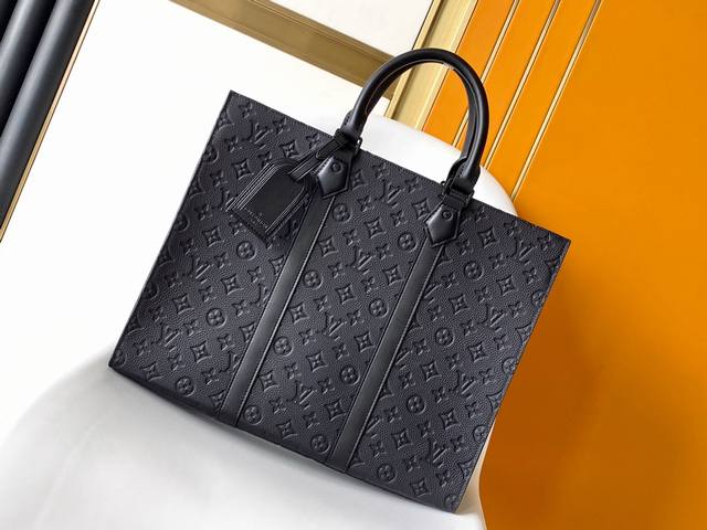 P Chip Version N24786 Premium Original Imported Embossed Cowhide Briefcase. This