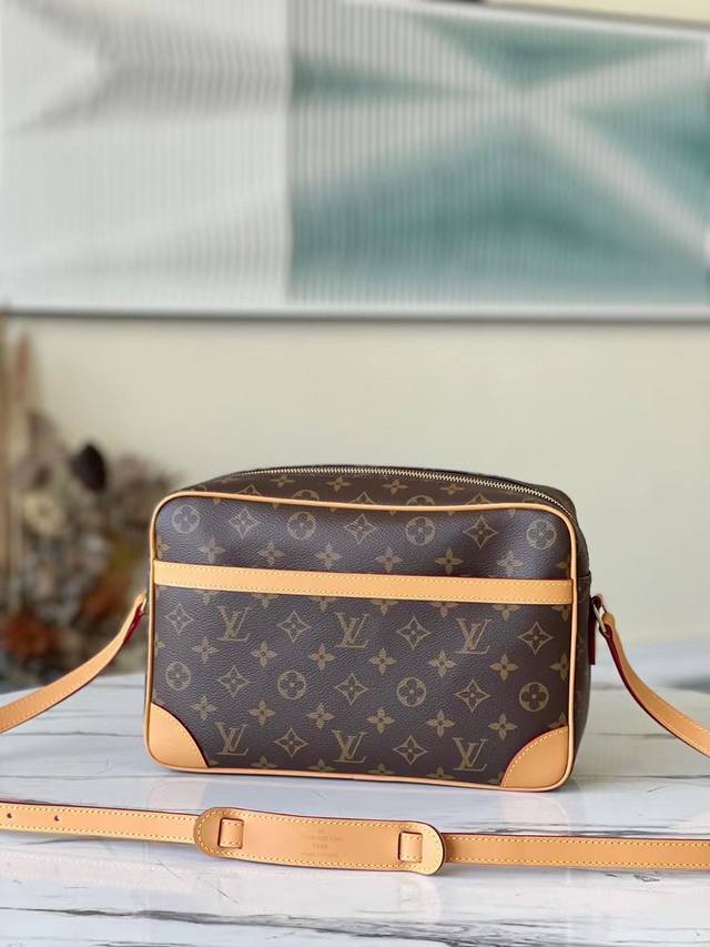 Top-grade original M51274 medium vintage camera bag, crossbody bag, unisex. Mad