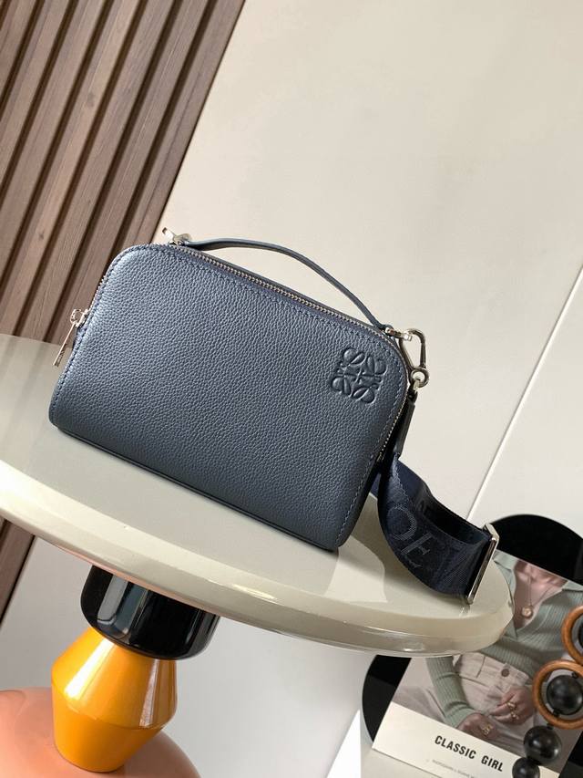 Satin cowhide leather mini camera crossbody bag meets your multi-functional need