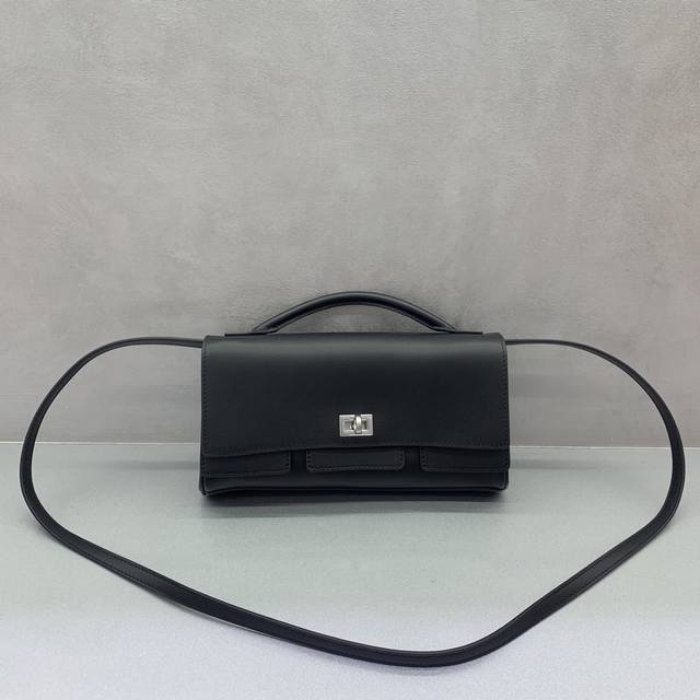 New Bel Air Clutch Flap Clutch in Black with Silver Buckle The Parisian brand, k