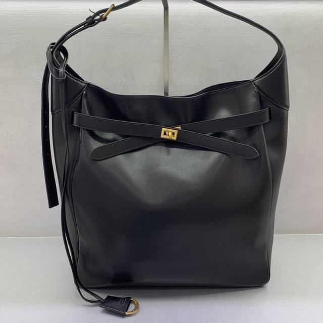 Large black with gold buckle The new Bel Air Hobo debuted in Balenci's winter c