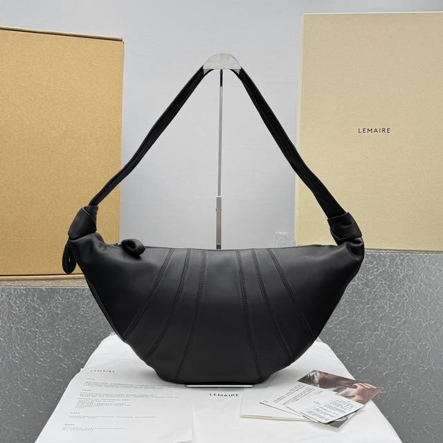 Large Brown Christophe Lema Croissant Bag The minimalist Lemaire Virgo baguette'