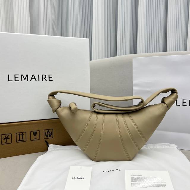 Small apricot color Christophe Lema Croissant Bag The minimalist Lemaire Virgo b