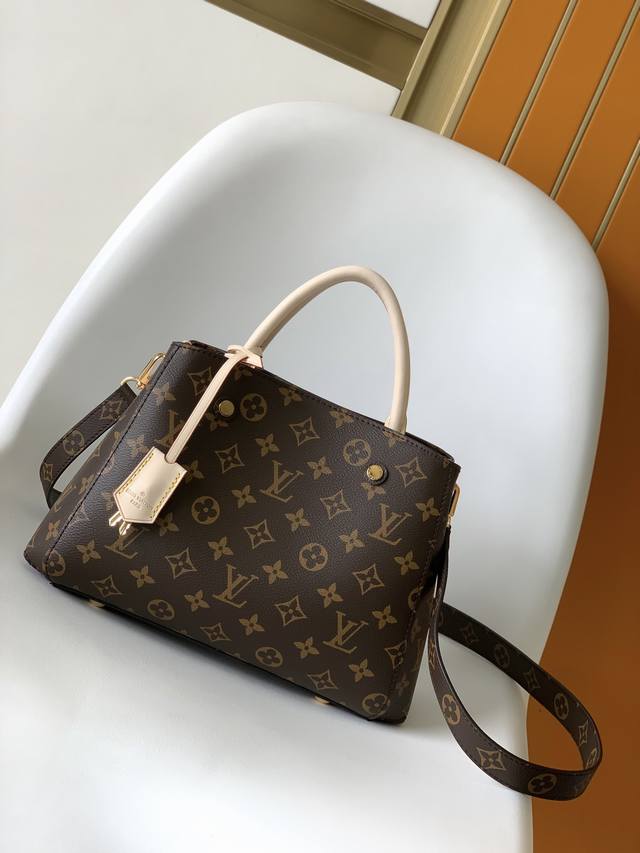 M41055 This premium, original Montaigne Bb handbag, named after an elegant Paris