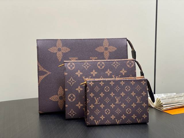 Top-grade original M11248 monogram yellow flower three-piece clutch bag and Tri