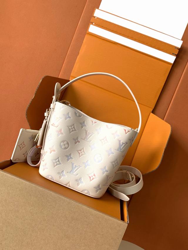 Special grade Mb163C chip version original leather All In Bb handbag bucket bag