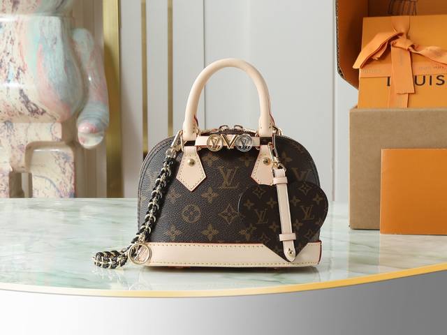 Top original home photo M14339 monogram chain shell bag Alma Mini Lv&I handbag T