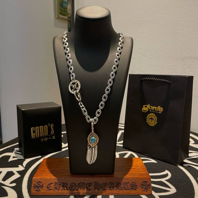 New arrival: Goro's Takahashi Goro turquoise feather pendant, Takahashi classic
