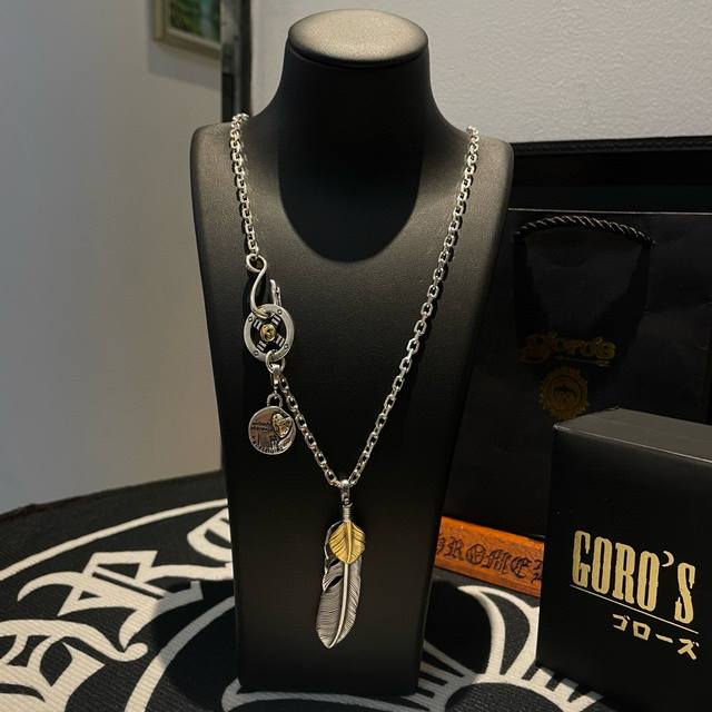 New arrival: Goro's Takahashi Goro gold feather pendant, Takahashi Goro classic