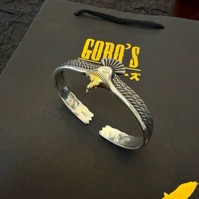 New arrival! Goro's Takahashi Goro Flying Dot Golden Eagle open bracelet, premi