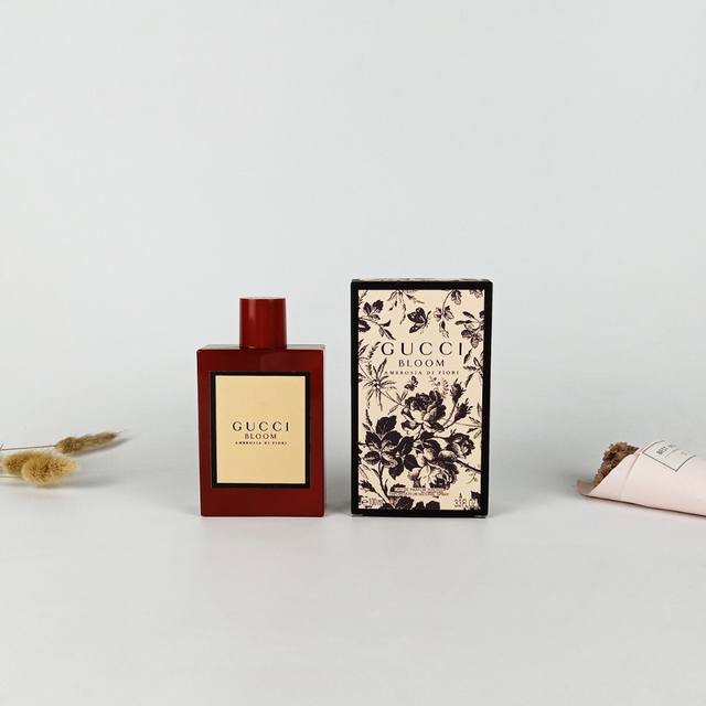 Original quality Actual photos Gucci limited edition red bottle Bloom floral pe
