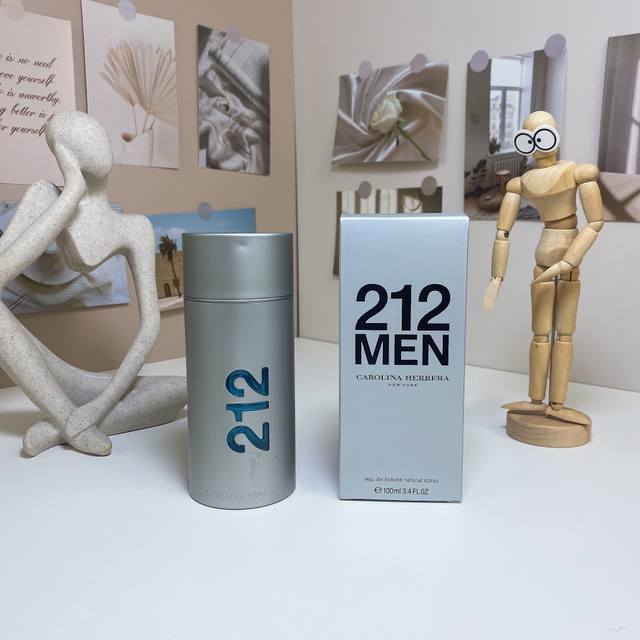 Carolina 212 Silver Men's Perfume 100Ml 1:1 Quality Carolina Herrera 212 Silver