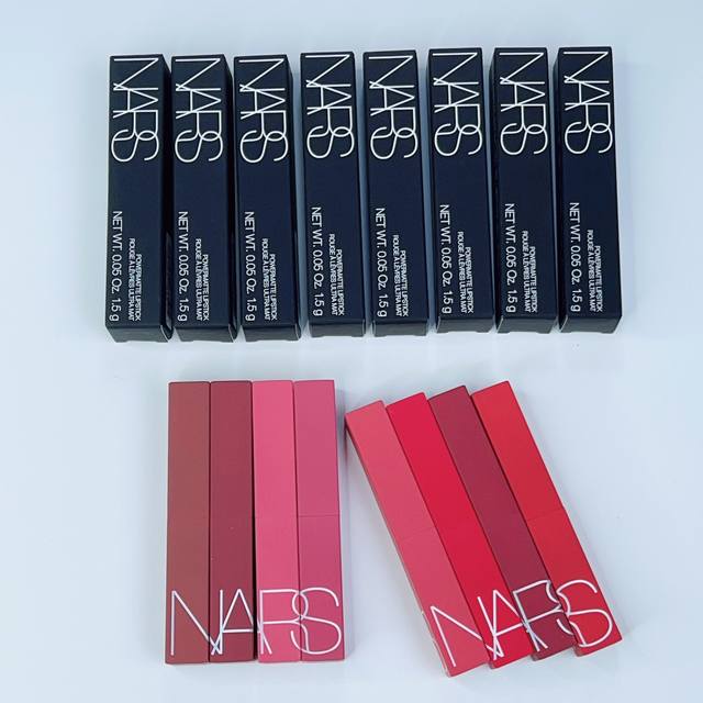 Nars new thin tube matte lipstick one-to-one quality 8 colors: 101#, 102#, 111#,