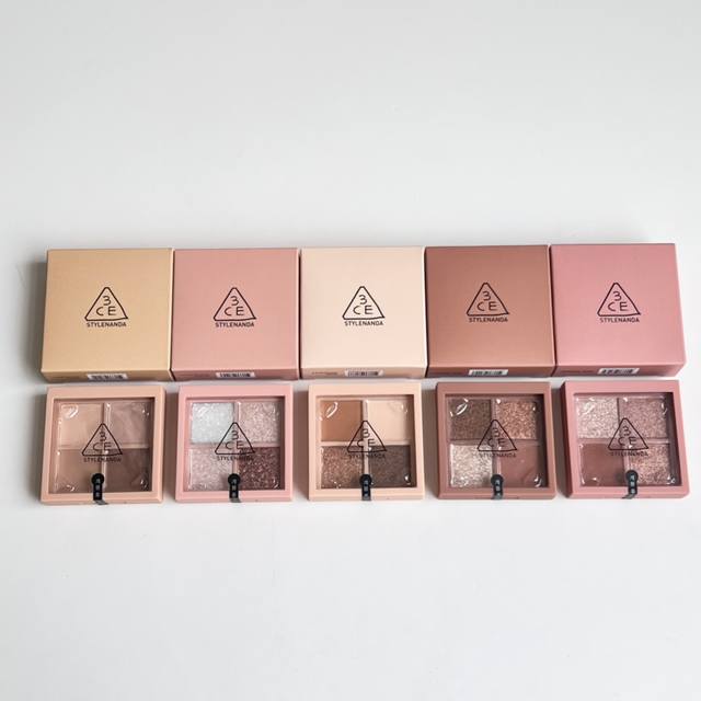 3Ce Eyeshadow Set (3.2g) (1:1 Quality, 5 Colors) 1#Flat Call Oatmeal Latte 2#Dia