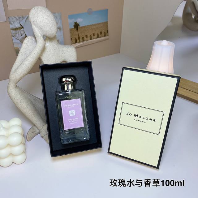 Jo Malone Rose Water & Vanilla Cologne 100Ml 1:1 Quality Jo Malone Rose Water &