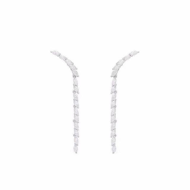 Apm A-Qin's same Festival silver earrings for women Apm Monaco's new marquise di