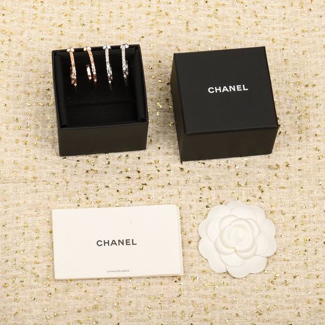 We offer Chanel quilted earrings, only made to order in matching sizes. Custom-