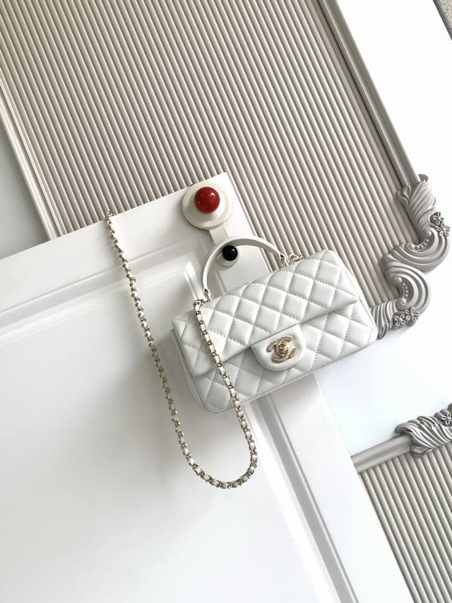 With accessories Chanel 21K latest Mini Cf Handle handbag As2431 classic diamond