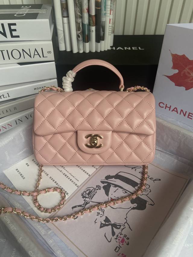 with accessories in stock. Chaneminicfhandle pearlescent color. The summer vibe