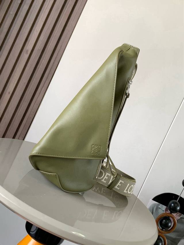 Men's crossbody bag chest bag soft and smooth cowhide and jacquard fabric Anton