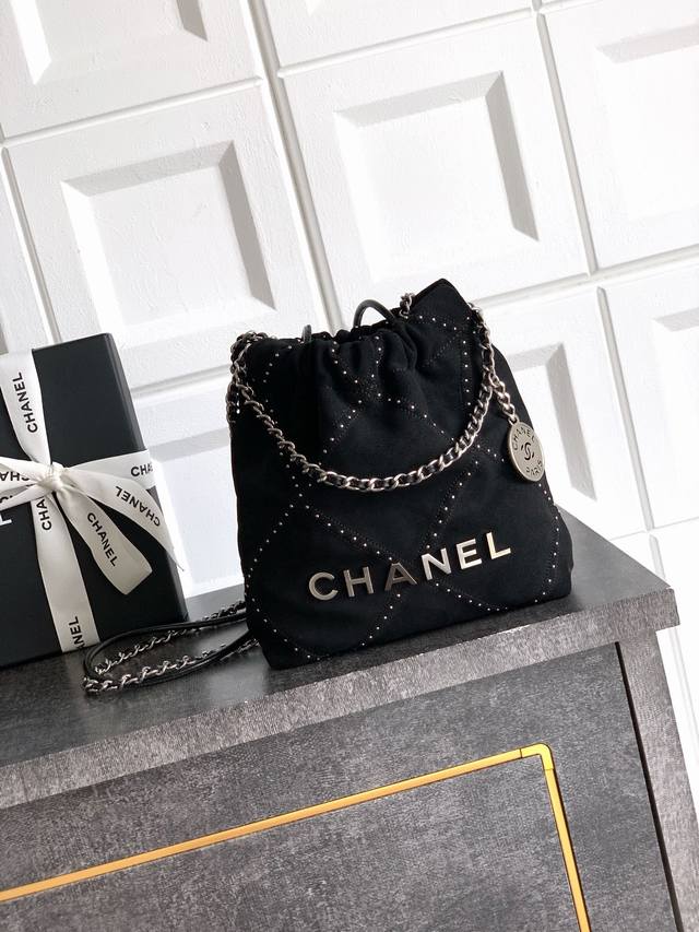 Top-grade original mini export product Ohanel25S suede rivet model ~ 22Bag ~ Zon