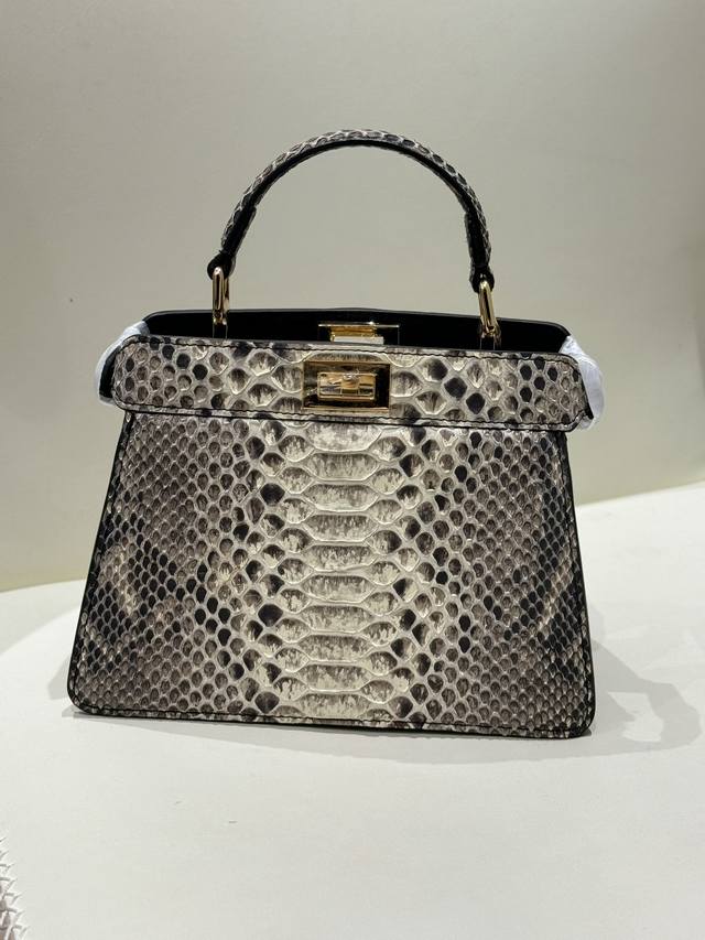 Fd Brand new series imported python leather outer seam Two convenient and practi