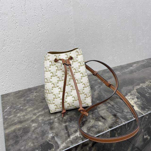 Sailor Extra Small Logo Printed Calfskin Handbag 5 x 7 x 4 inches (13.5 x 17.5 x