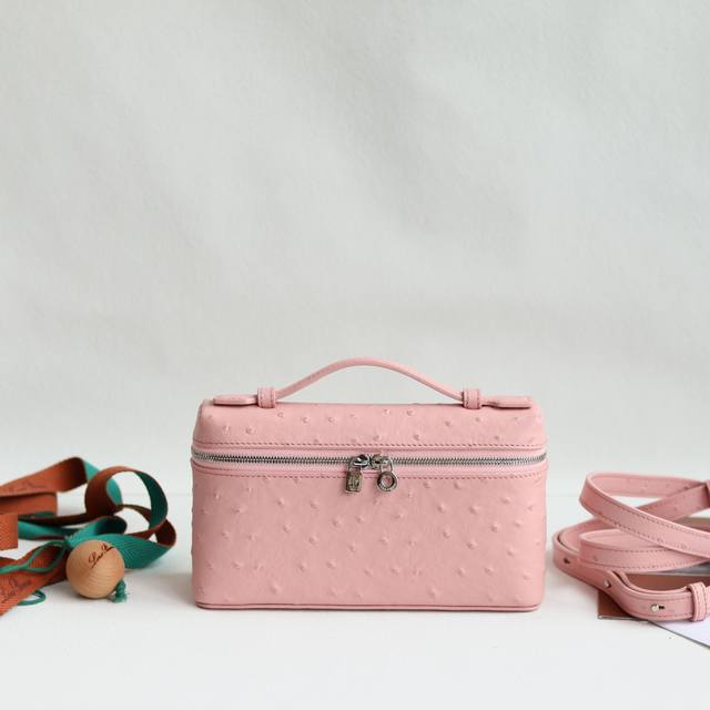 New arrival: Ostrich leather Loro Piana L19 Extra Pocket clutch and crossbody b
