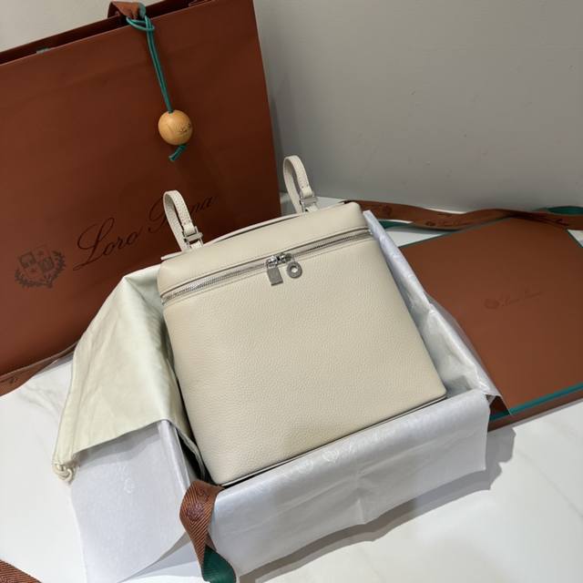 Backpack light beige L23.5 series backpack Extra Pocket A practical and beautifu